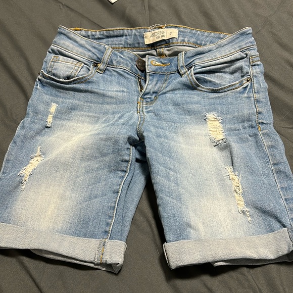Distressed Jean Shorts - Picture 1 of 2